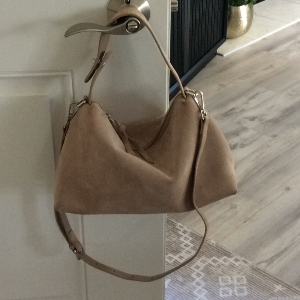 Beautiful faux suede handbag